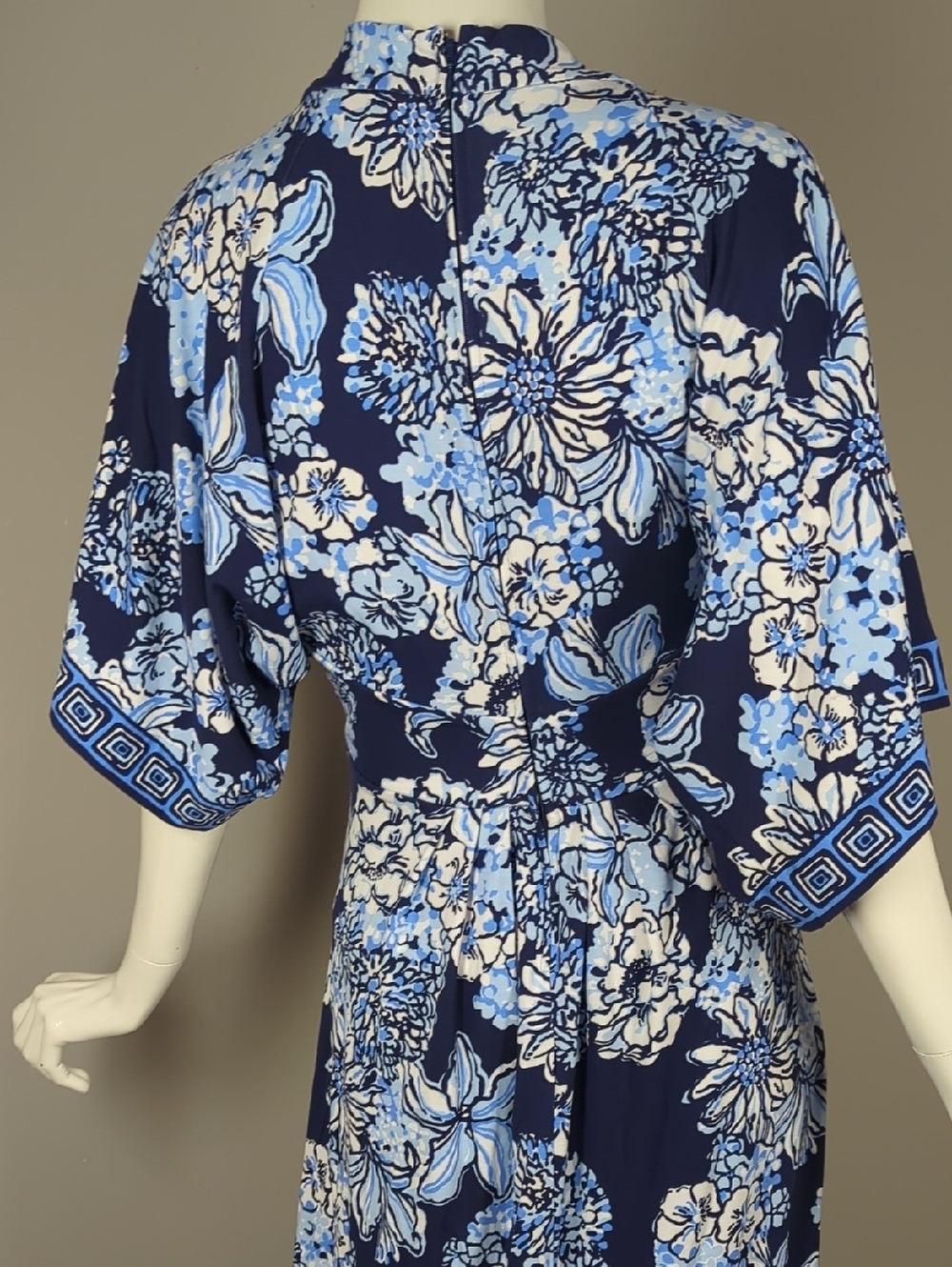 Lilly Pulitzer Navy Blue Floral Maxi Dress - Picture 9 of 9